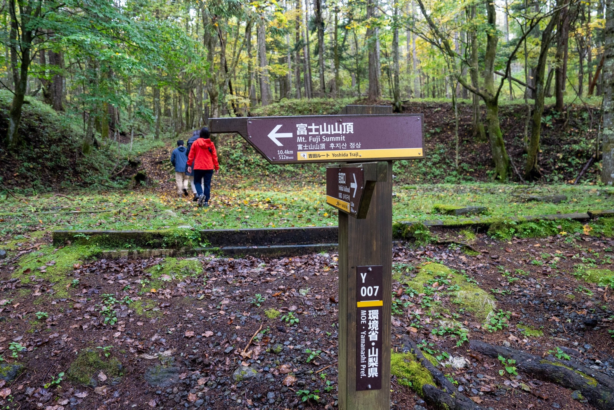 ・不登山頂之路 認識腳下古道與自然 讓山林嚮導帶領一段約4至5個小時的徒步健行古道路程，隨著步伐與心跳的節奏，您將逐步發現富士山山頂之外的傳說故事，有著傳說中被視為富士山守護者的猿使者，還有曾被稱為「神明居所」的巨大岩石。同時發覺自然面貌逐步的變化與隱藏在山徑之中的永續技術，這次旅途，讓您親眼見證富士山不為人知的一面。