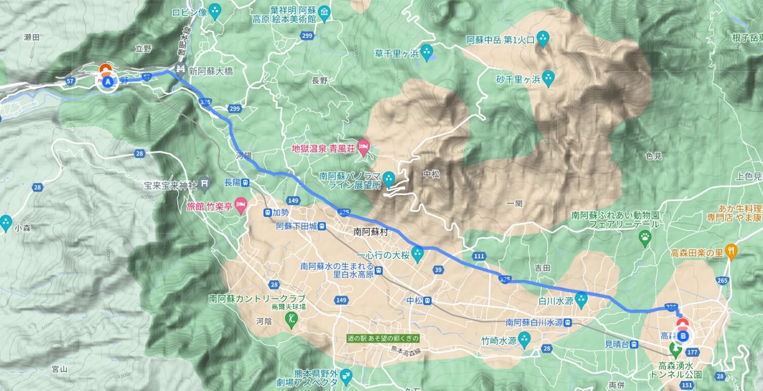 鐵路與風景：穿越南阿蘇村落的美麗畫卷連接高森車站和立野車站，最早建於1986年。